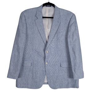 NWT Paul Fredrick Mens 100% Linen Blazer Jacket 52L Classic Fit